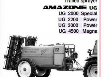 Amazone UG200 UG2200 UG3000 UG4500 Special Power Magna instrukcja obsługi