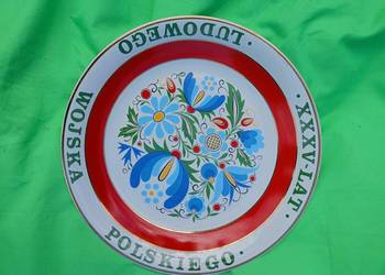 Talerz  wydany z okazji XXXV Ludowego Wojska Polskiego
