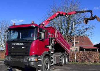 Wywrotka 6x6 z dzwigiem Scania G 410 bordmatic