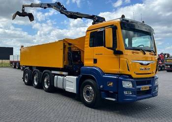 Wywrotka 8x4 bordmatic z dzwigiem MAN TGS EUR 6