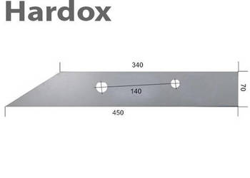 Płoza krótka HARDOX BKG8/P k części do pługa KRONE
