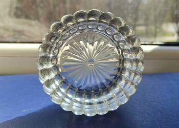 Piękna stara kryształowa popielniczka Vintage retro