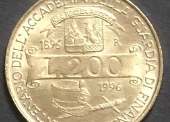 Wlochy-200 lirow- 1996 - okolicznosciowa-