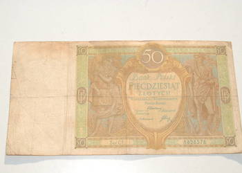 Stary banknot 50 złotych 1929 antyk unikat rzadki