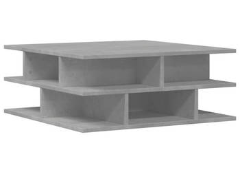 Stolik kawowy szarość betonu 70x70x29 cm WM-840747