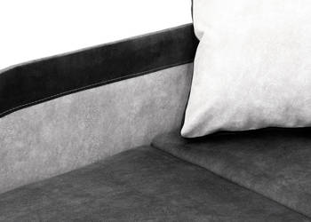 Kacper Tapicerowany Lewy Biało-Szary