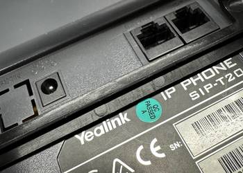 Centrala VOIP 2x używany telefon IP Yealink SIP-T20