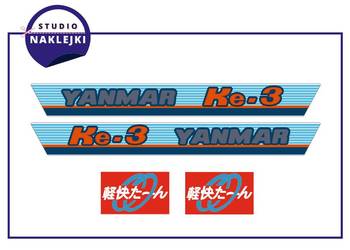 Naklejki Nalepki Ciągnik Yanmar KE-3 Kubota Minitraktorek Nalepka