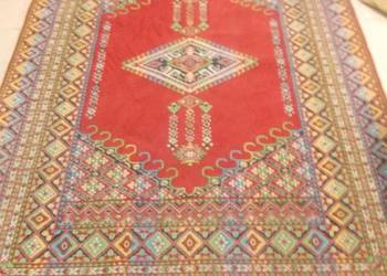 Stary duży dywan tkany 300 x 205 cm. prawdopodobnie wełniany