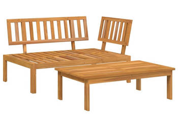 Sofa ogrodowa i stolik z deseczek lite drewno akacjowe WM-365848