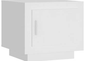 Stolik kawowy biały 51x50x45 cm materiał drewnopochodny WM-811799