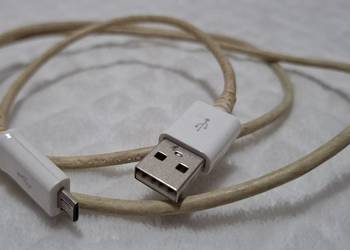 Kabel USB Typ A – USB micro B, biały, 100cm, 1m (Elektronika)