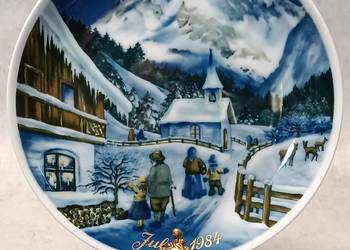 Royal TETTAU 1794 Talerz Kolekcjonerski Julen 1984 Tettau Atelier Germany