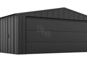 Garaż blaszany 5x4 brama drzwi blacha na rąbek dach TKD376 Garaż blaszany 5x4 brama drzwi blacha na rąbek dach TKD376
