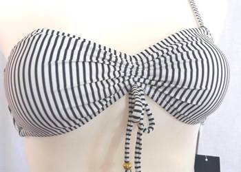 strój kąpielowy GÓRA bikini Biustonosz PASKI r. 38 75B NOWE