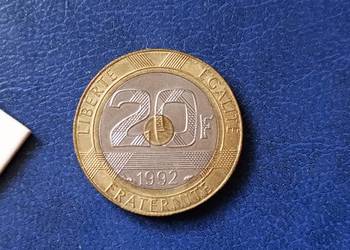 Stare monety 20 frank 1992 Francja