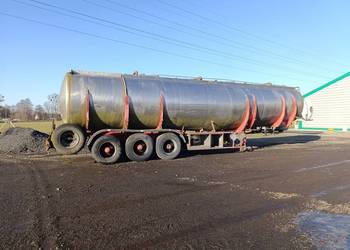 Naczepa cysterna nierdzewna 36m3 Vigoroux,podwozie Fruehauf