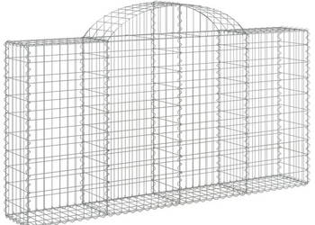 Kosze gabionowe 12 szt 200x30x100/120cm galwanizowane żelazo WM-3146120