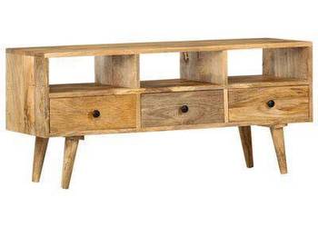 vidaXL Szafka pod TV, 110 x 36 x 50 cm, lite drewno mango（285824）