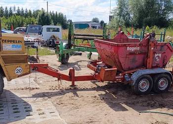 przyczepa kablowa Bagela BKT23 do przewozu bębnów kablowych