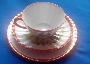Zestaw śniadaniowy ( trio), porcelana Tupack - Tiefenfurt, lata 30-e XX w.