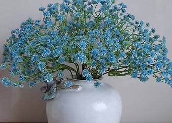 Wiązanka kwiatów. Gipsówka niebieska, Bukiet 20 gałązek