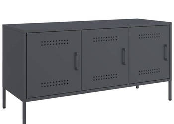 Szafka pod telewizor antracytowa 1005x39x505 cm stalowa WM-842948