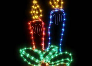 vidaXL Świąteczna dekoracja świetlna w kształcie świec（SKU:343289）