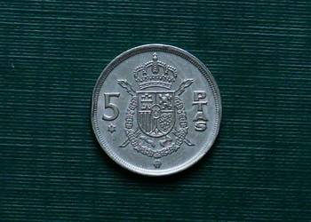 HISZPANIA - 5 peset, 1975r. (79 w gwiazdce)