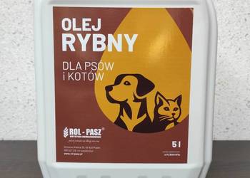 Olej rybny dla psów kotów przynęta zanęta dla ryb