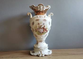 Stary duży unikatowy wazon porcelana Janina Dikolenko Bytom PRL 1960