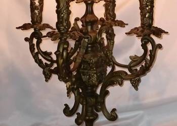 Pałacowy pięcioramienny kandelabr, świecznik