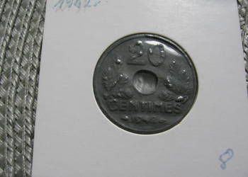 Francja 20 Centymów 1942r - Cynk - Vichy