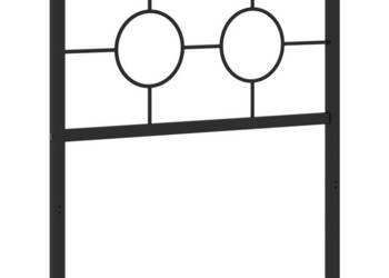 Metalowe wezgłowie czarne 75 cm WM-376252