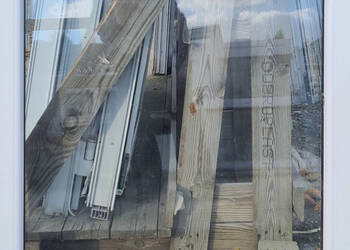 OKNA KacprzaK Witryna 83X83 FIX Używany PCV Plastikowy