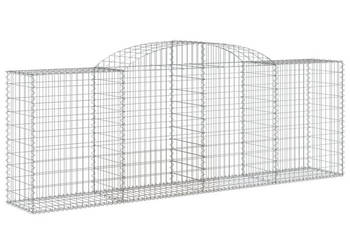 Kosze gabionowe 12 szt 300x50x100/120cm galwanizowane żelazo WM-3146711