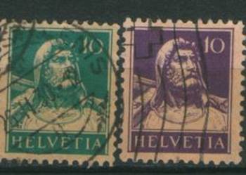 Zn. Szwajcaria Mi 200,1, 3 - 6  kas 1924