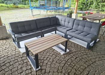 Meble ogrodowe narożnik z stołem