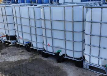 Zbiornik pojemnik beczka mauzer 1000L 220 woda paliwo melasa budka Dowóz