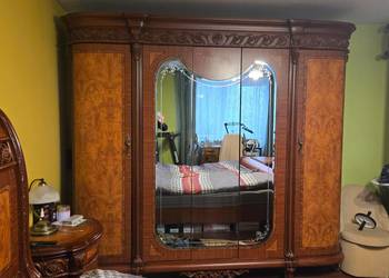 Stylowa sypialnia włoska meble do sypialni szafa łóżko komody