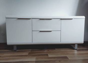 Komoda biała połysk 145 cm