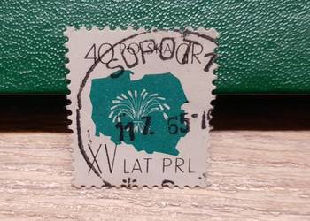 Znaczek XV Lat PRL stempel Sopot 11.7.1965 r.