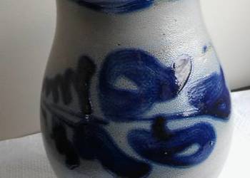  duży dzbanek dzban ceramiczny poniemiecki, kobalt anty