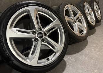 19 cali Audi Sport A5 A4 b8 b9 OEM felgi kola komplet 5x112 ET32 8.5J