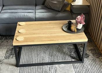Stolik kawowy debowy loft 2