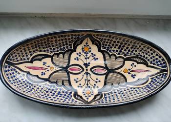 Piękna duża ceramiczna misa ,ręcznie malowane