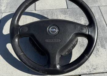 Skórzana kierownica wielofunkcyjna Opel Zafira A