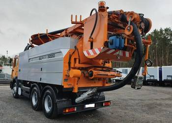 MAN WUKO Wiedemann Super 3000 z recyklingiem 6x4 wynajem WUKO asenizacyjny…