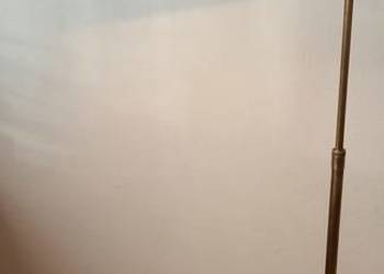 Mosiężna lampa podłogowa ze składanym ramieniem