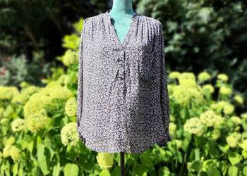 Bluzka H&M 46 w drobne kwiaty modal vintage chic cottagecore luźna